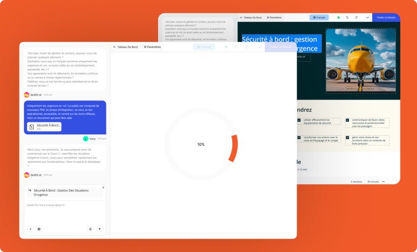 Interface de création de modules